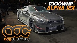 Carbon Fiber Alpha 12x Nissan GTR vs Corvette ZR1 | 1000hp Street Race | CA2K