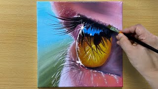 How to draw Eyes / Acrylic painting for beginners / 아크릴화