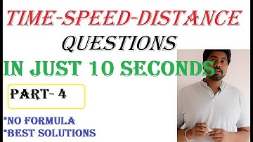 Time Speed Distance Part-4 Best tricks, shortcuts and explanations by BB Sir.