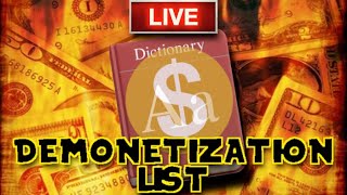 Reacting to the List of Demonetized Words
