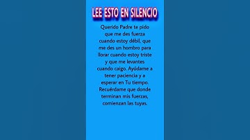 Thumbnail of ORACIÓN #dios #jesus #fe #amor #amen #frases #diosesbueno #oracion