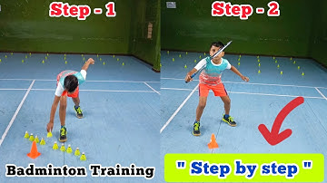 " Step By Step "  Badminton Training 🔴 Overhead 🔴 Beginners Badminton Coaching 🔴 Tips And Tricks