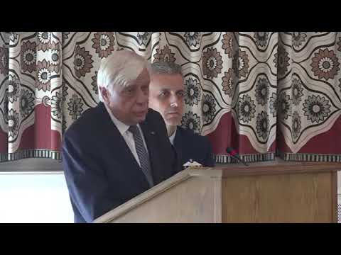 Αντιφώνηση του ΠτΔ κ.Π.Παυλοπούλου κατά την ανακήρυξή του σ’ Επίτιμο Δημότη του Δήμου Θήρας