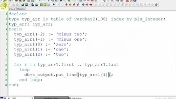 Oracle Associative Array #shorts #PLSQL #Associative arrays