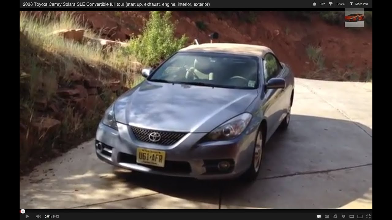 2008 Toyota Camry Solara Sle Convertible Full Tour Start Up Exhaust Engine Interior Exterior