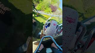 Lech Coaster back row POV #lechcoaster #legendia #rollercoaster #vekoma #shorts