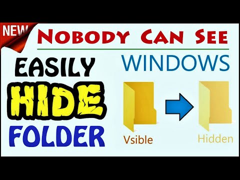 Video: How To Hide Folder Properties