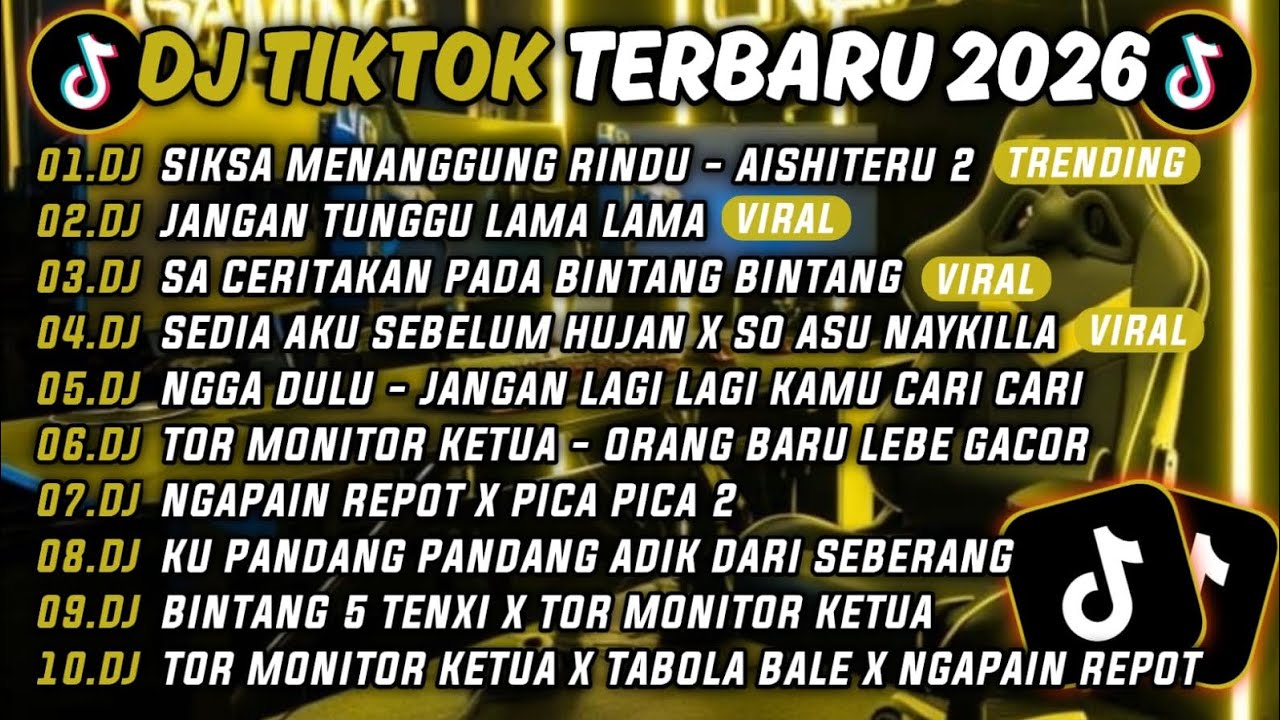 DJ TIKTOK TERBARU 2026-🎵DJ SIKSA MENANGGUNG RINDU - AISHITERU 2 🎵 DJ JANGAN TUNGGU LAMA LAMA🔥