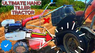 ULTIMATE HAND TILLER TRACTOR READY FOR WORK . WE HAVE SOME CANE JUICE ON THE FARM TODAY REFRESHING