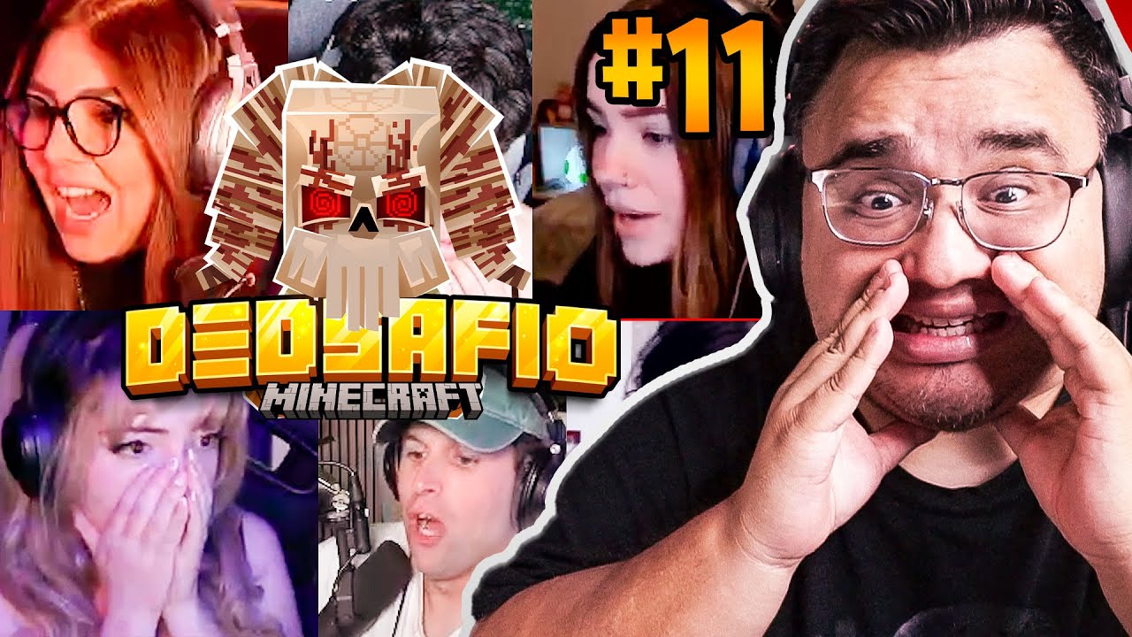 REACCIONANDO A LAS MU3RT3S DEL DEDSAFIO MINECRAFT 3 DIA 11