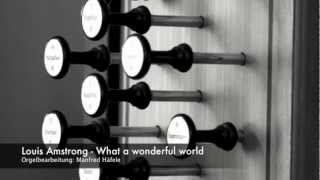 Louis Amstrong - What a wonderful world on organ chords