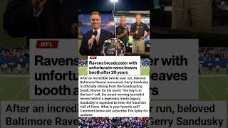 Iconic Ravens Announcer Gerry Sandusky Retires! 🏈 #Ravens #GerrySandusky #NFL