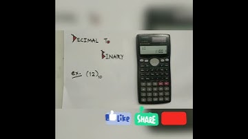 Decimal To Binary Conversion Using Calculator {fx-991MS}