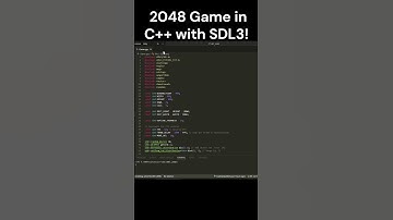 2048 Game in C++ with SDL3! #shorts #2048 #coding #sdl #programming #gamedevelopment