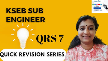 KSEB SUB ENGINEER Quick Revision Series 7