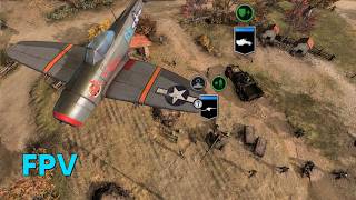 COH3 FPV Can heavy weapons with air support beat the smurf?