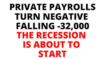 Jobs Numbers go Negative - The Recession is About to Start & the Stock Market is About to CRASH