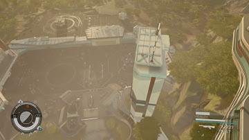 Starfield Boostpack Skydive in New Atlantis from UC Council Tower to Spaceport