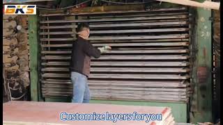 How to Make Plywood plywood hot press machine #plywoodmachine