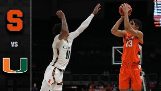 Syracuse vs. Miami Men's Basketball Highlights (2021-22)