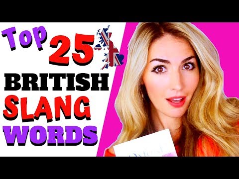 Top 25 British English Slang words : Learn English Slang! #britishslang