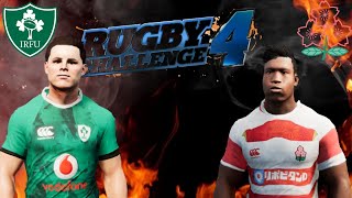Ireland vs Japan On Rugby Challenge 4