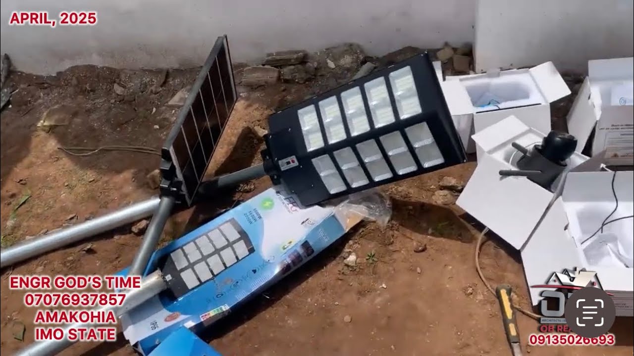 Цена на солнечные уличные фонари и камеры видеонаблюдения со встроенными солнечными панелями в Ни...