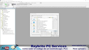 How upload code from a ControlLogix PLC, Como subir el codigo de un ControlLogix  PLC.