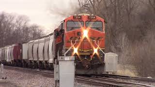 BNSF 7264 West in Buda, IL 3/2/26