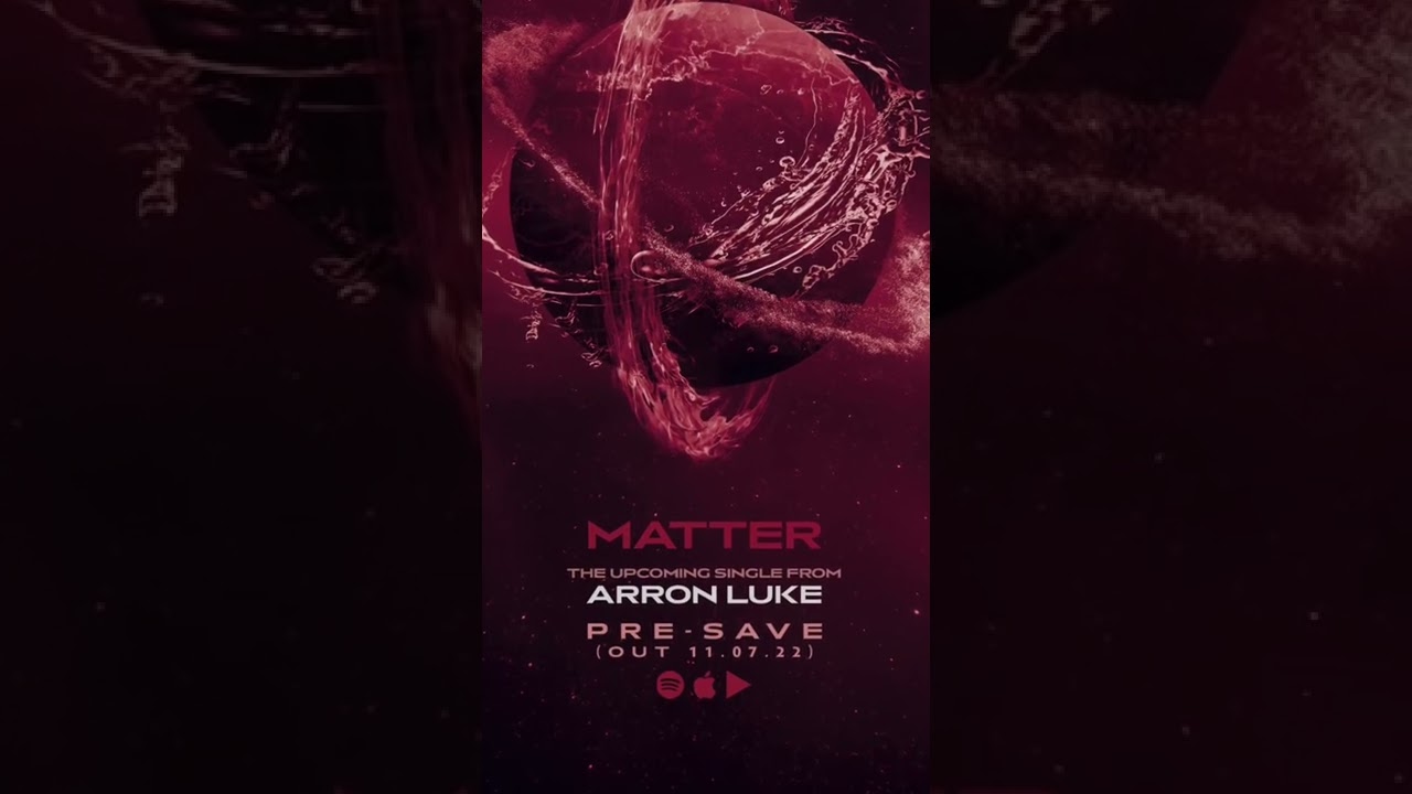‘MATTER’ will be released on Monday on Spotify! Follow my link tree to pre-save 💪
