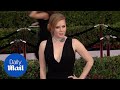 Amy adams wears plunging black gown for the 2017 sag awards  daily mail