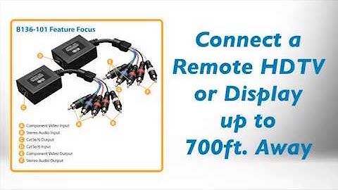 B136-101 CAT5 Audio/Video Extender Overview - Tripp Lite
