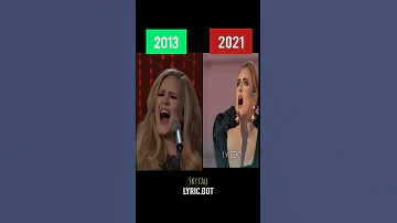 SkyFall Adele 2013 vs 2021 | How cool thats scream . Which one do you like more ?