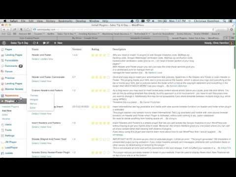 Things I Dig - Header Footer Plugin for Wordpress