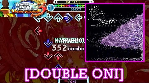 【DDR UNIVERSE 3】 sakura storm / Ryu☆ [DOUBLE ONI] 譜面確認＋Play