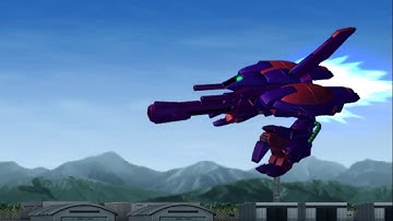 SD Gundam G-Generation Wars - Gaza D (MA) All Animations