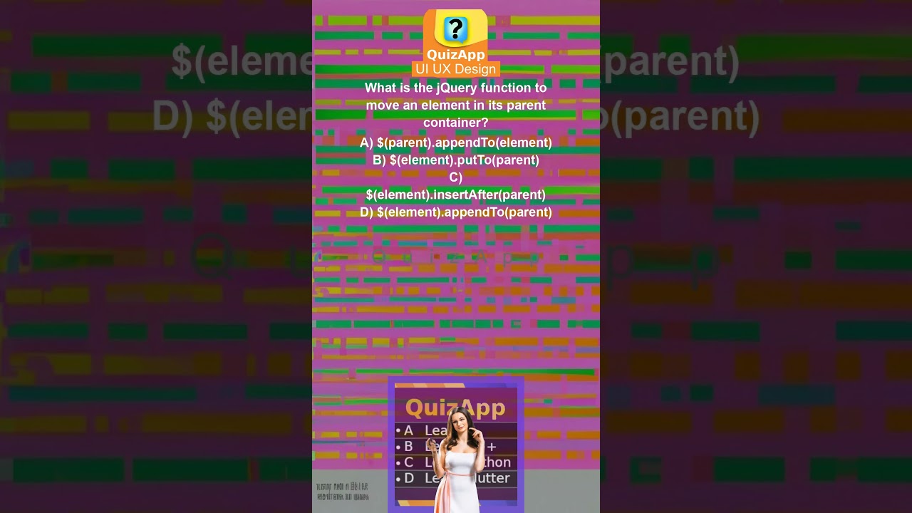 UI UX Design What is the jQuery function to move an element in its parent container