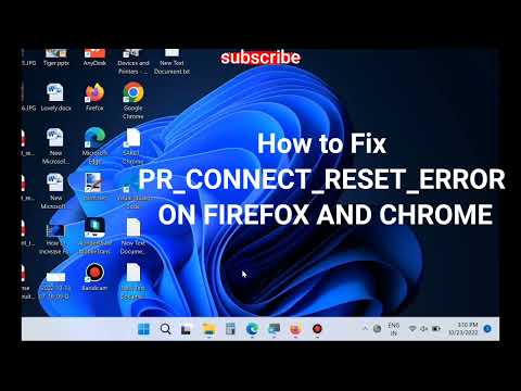 PR_CONNECT_RESET_ERROR on Firefox and Google Chrome Fixed