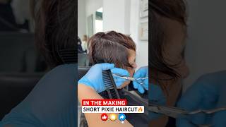 IN THE MAKING SHORT PIXIE HAIRCUT: Complete Tutorial Linked Below! 🔥🔥🔥