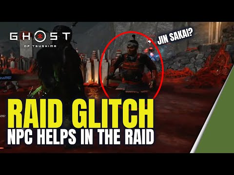 GLITCH: Random NPC Helps In The Raid (Jin Sakai?) || Ghost of Tsushima Legends