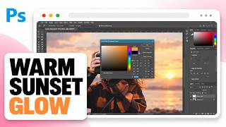 How to Add Golden Hour Light in Photoshop (Warm Sunset Glow) screenshot 4