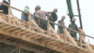 Navy Seabees build new structures in Okinawa