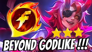 BEYOND GODLIKE!!! 3 STAR RUBY KOF IS SO STRONG!! MAGIC CHESS GO GO 