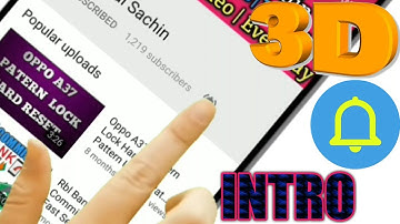 Subscribe And Bell Icon 3D Intro New Letest Intro 2018