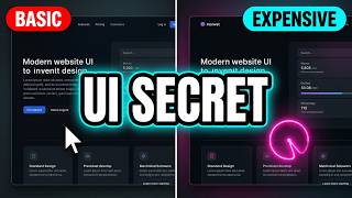 This UI Secret makes your Website look Expensive! (Custom Cursor).
