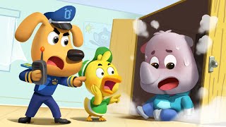 Baby was Taken by A Monster | Play Safe | Safety Cartoon | Kids Cartoon | Sheriff Labrador