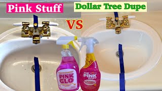 Pink Stuff VS Dollar Tree Dupe-Which One Cleaned Better?- Multi Purpose Cleaners! 