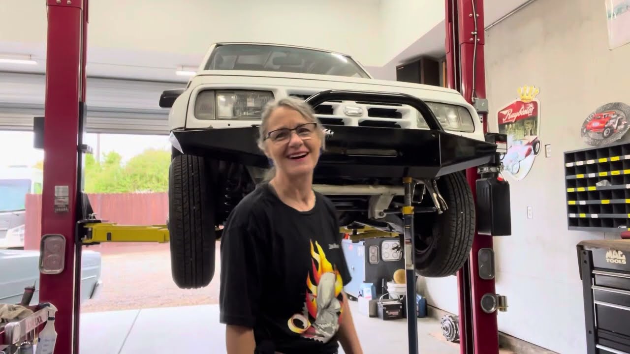 Putting on the new Zuki Nation front bumper*