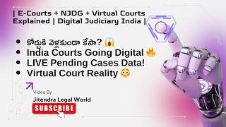 | E-Courts + NJDG + Virtual Courts Explained | Digital Judiciary System in India |