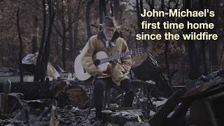 Camp Fire Climate Refugee Sings in Ashes of his home in Paradise, California. #ClimateUprising